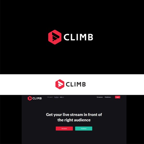 Logo redesign for live stream promotion network Design by Jose MNN