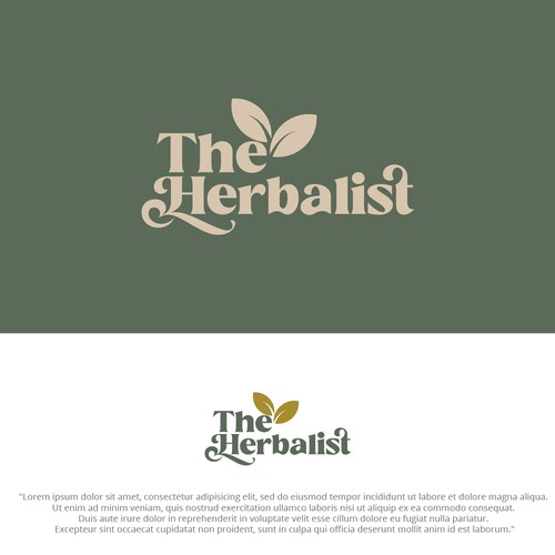 Create a professional logo for the modern herbalist that has broad appeal Design réalisé par Dijitoryum