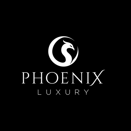 "Minimal & Sophisticated Phoenix Symbol for Luxury Brand" winning Business card