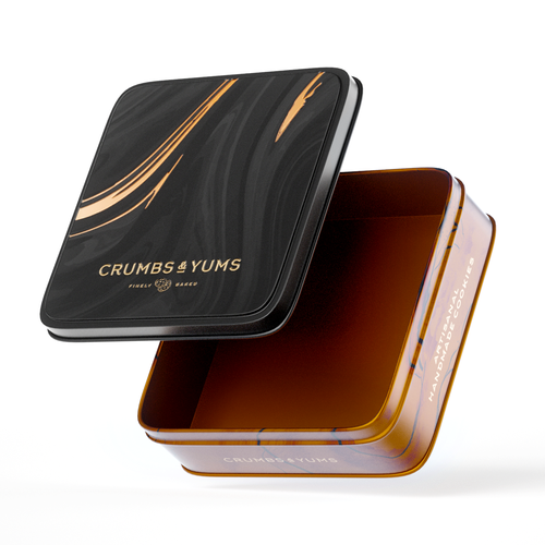 Design crums and yums cookie tin di TUNSAY