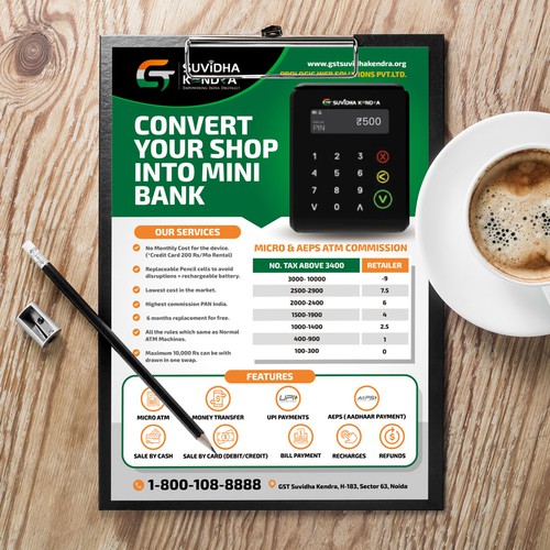 Design a Flyer for Promoting a POS Machine Design by Dzhafir