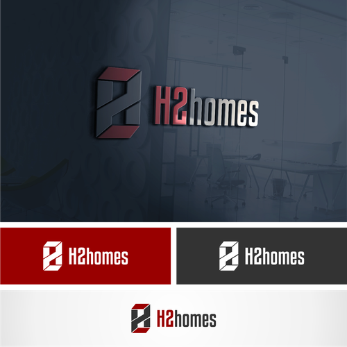 H2 Homes Logo Design by polarstudio