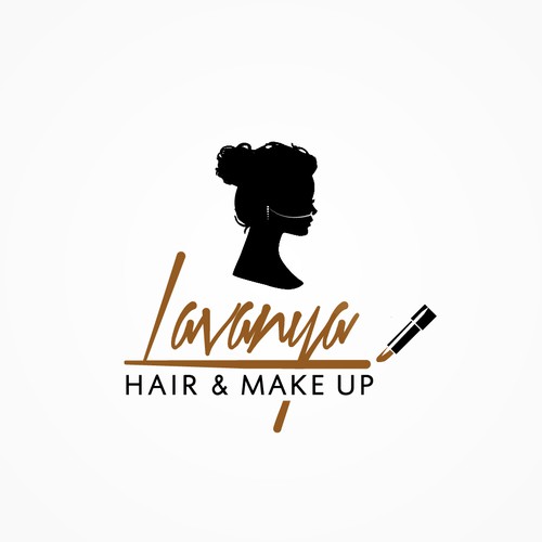 Indian/Western - Hair and Make up logo Design by EllyFish