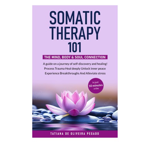 Beautiful & powerful book cover with a lotus flower design Design by 99_master