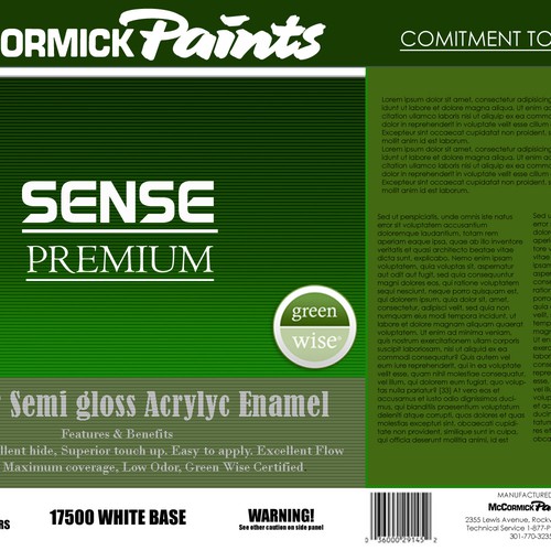 Design a new Paint Can label for a Premium Paint! Réalisé par Arkacaraka1