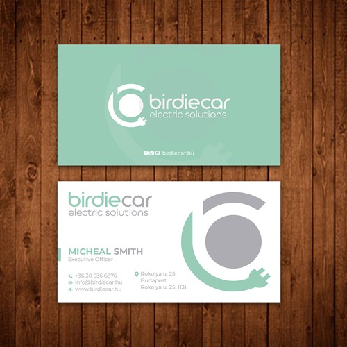 business card for company called birdie Design by ™SF_Design™