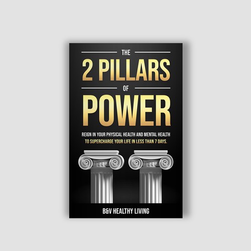 2 Pillars of Power book cover design to grab attention Design by Alem Duran