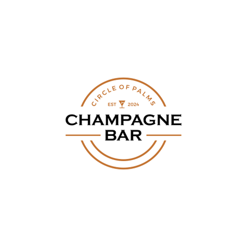 Luxury and modern Champagne Bar logo Design by -SharkBlack-