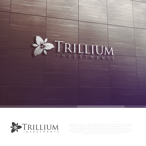 Design di Design a sophisticated trillium flower logo for an asset management company di Michael San Diego CA