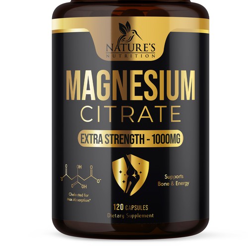 Premium Magnesium Citrate Design needed for Nature's Nutrition Design by UnderTheSea™