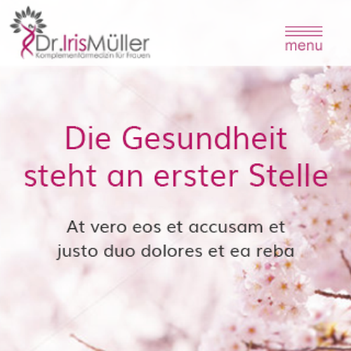 Web page design contest entry by Pint