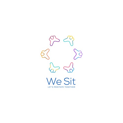 A logo to make people meditate together for a better world Design by Nglray