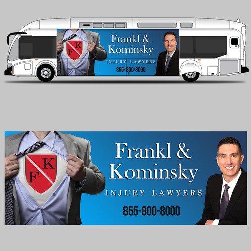 Design A Powerful Bus Wrap For A Personal Injury Law Firm Design by Konstantin Graphics