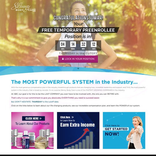 *** GUARANTEED PRIZE *** - New Website Template for MLM Company - NEW! Design by Jasmin_A