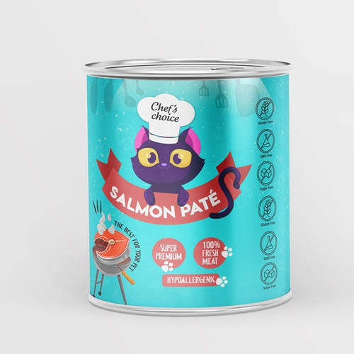 Design a super premium pet food packaging! Design by Budour A.