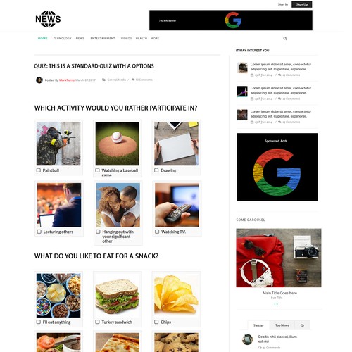 Design finalista por MarkTurnz