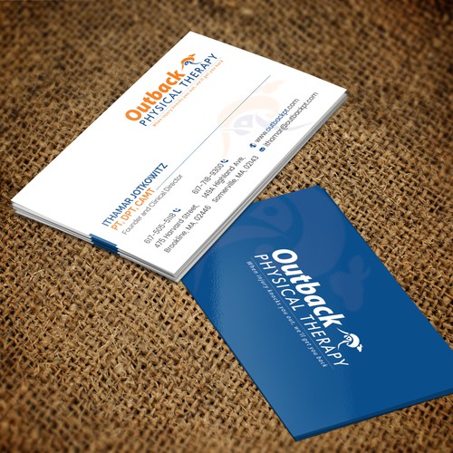 Business card for 2 clinic physical therapy office Design by ™SF_Design™