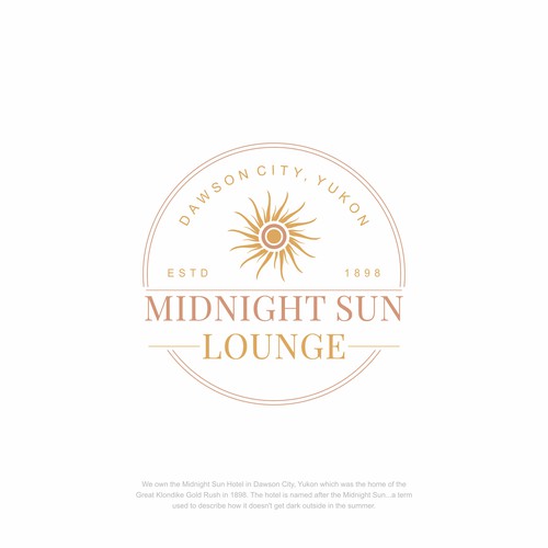 Midnight Sun Lounge logo for Dawson City, Yukon! Design by Vic People Studio