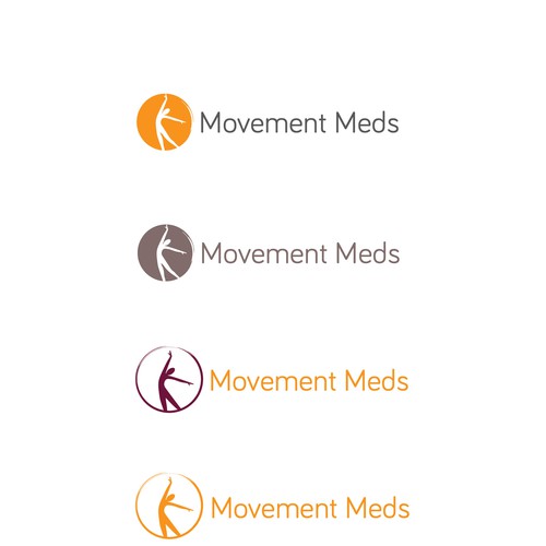 Creative logo for movement and dance sessions in the corporate world! Design by VICKODESIGN