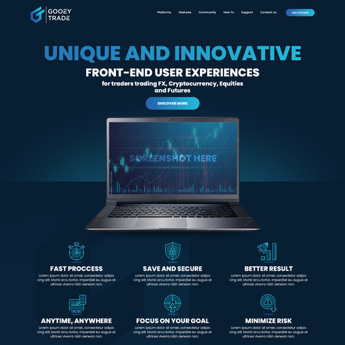 Trading Platform Webpage Design by xandreanx.