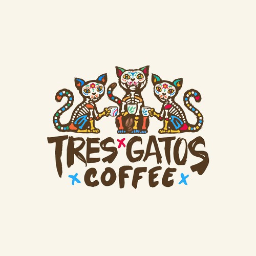 TRES GATOS COFFEE LOGO Design by B I M O 83