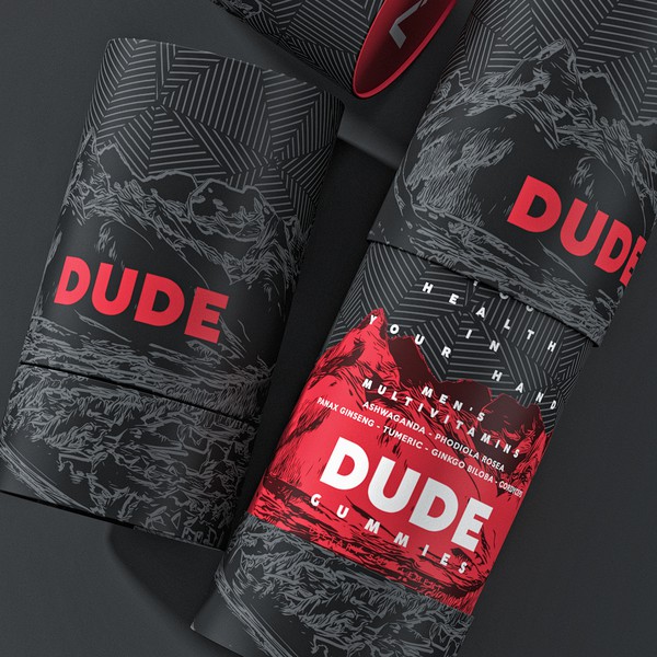 Design by Meln titled "Dude Gummies"