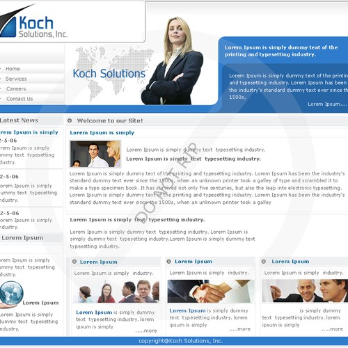 $500.00 Website template (Design only) Design by AxilSolutions