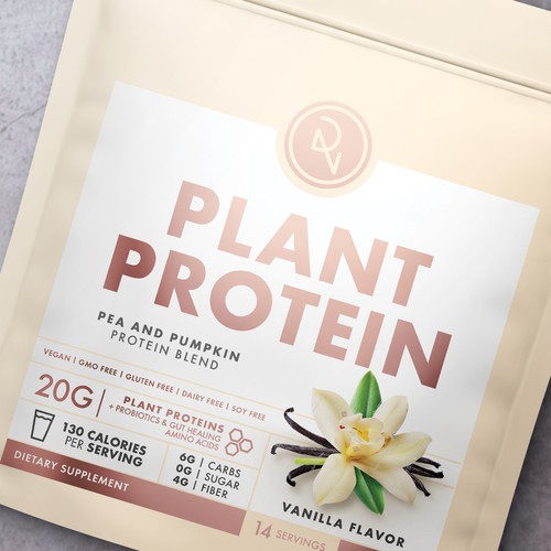 Design a bag for our Protein Powders that appeals to women Design by Pawel Beziuk