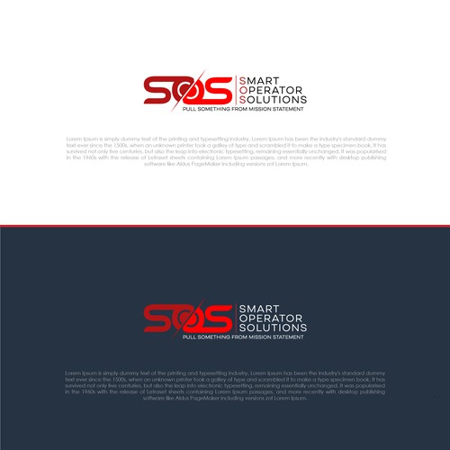 SOS, Smart Operator Solutions logo design Design by multigraphicz™