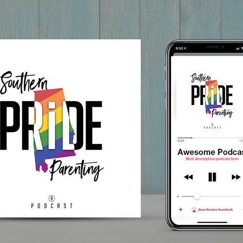 LGBTQ Parenting Podcast Logo! Design by MediaGraphix
