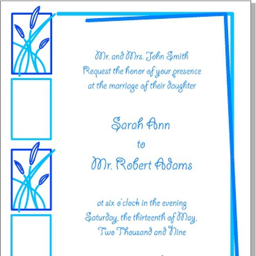 Letterpress Wedding Invitations デザイン by cw99