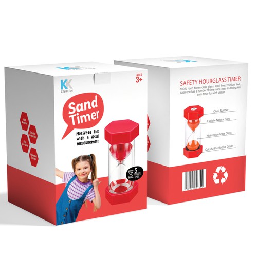 Product packaging for Sand-Timer Design by syakuro