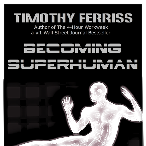"Becoming Superhuman" Book Cover Design by osnapitscar0line