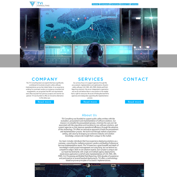 Design by Garcia™ titled "Web page Tvi consulting"