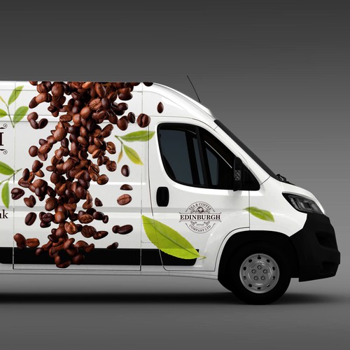 Design a show stopping Van Wrap for Edinburgh Tea and Coffee Co. Design by digital.ian