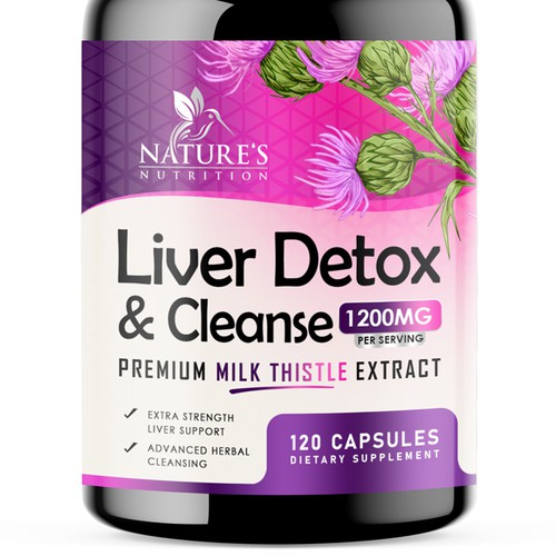 Design di Natural Liver Detox & Cleanse Design Needed for Nature's Nutrition di Unik ART