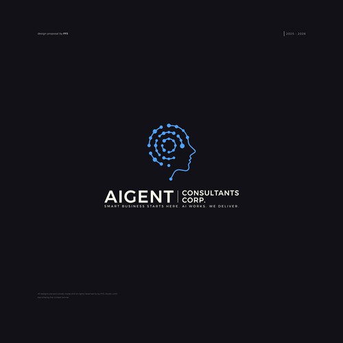 AI Agent Company: Appealing to small to medium sized businesses. Design by FF3