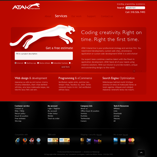 Interactive Services Agency Web Redesign - Award Winner Wanted Design by Netraam