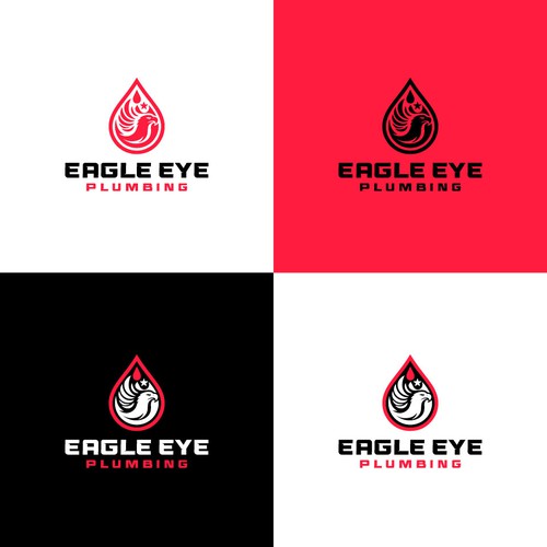 Eye catching and very marketable logo for plumbing company. The company name is Eagle Eye Plumbing Design by JakirVector