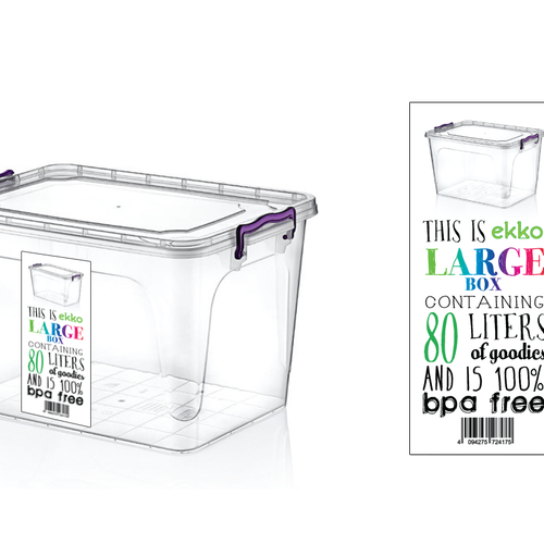 design a label for our plastic container kitchenware line product label contest 99designs