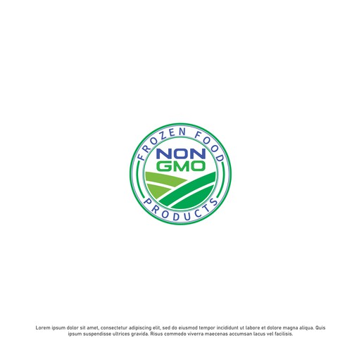 Food Packaging NON-GMO Logo-ontwerp door ©Zone™