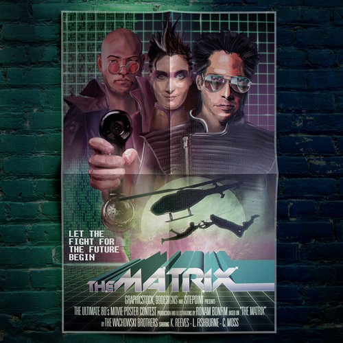 Create your own ‘80s-inspired movie poster! Design by Ronam Bonfim