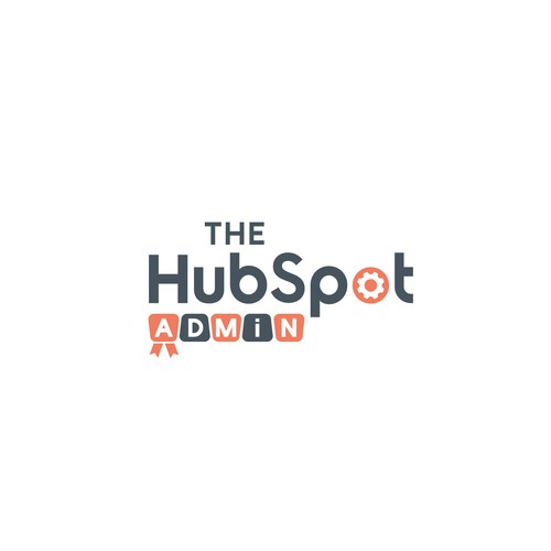 Bold logo that unites and champions the HubSpot Admin Design by QuickCrea™