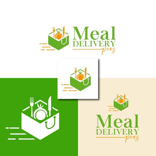 Simple Logo for Meal Delivery Pros (Quick and Easy With Colors Chosen) Design by line2code