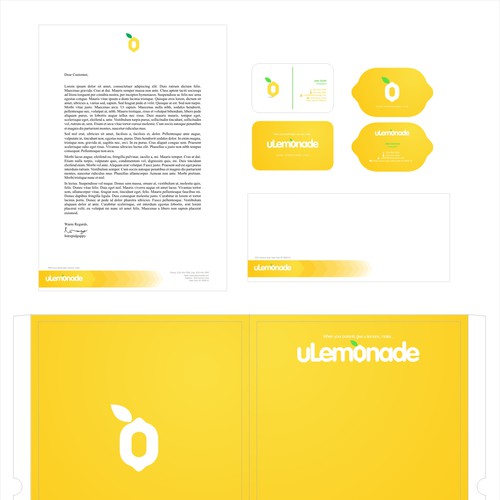 Logo, Stationary, and Website Design for ULEMONADE.COM Réalisé par Intrepid Guppy Design