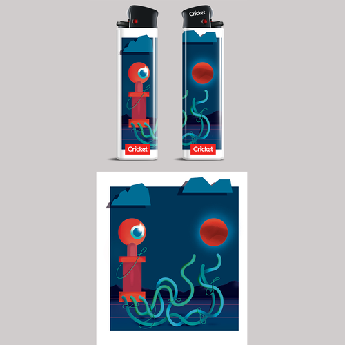 Create illustrations for a limited collection of Cricket Lighters (Multiple Winners) Design by Tillustrator