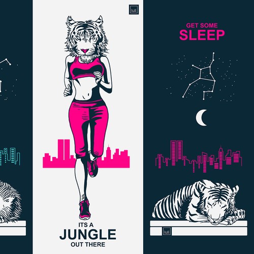 Illustrate an Awesome Urban Jungle onto Our Lull Mattress Box! Ontwerp door ANDREAS STUDIO