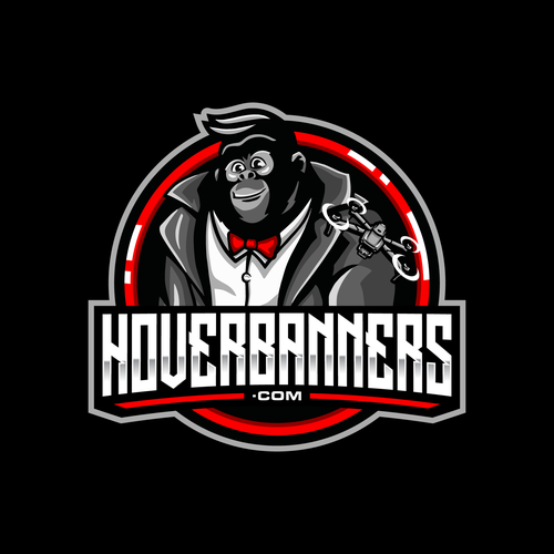 Hoverbanners' secret agent gorilla design, Logo design contest