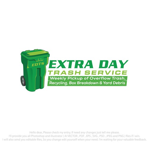 Trash Service Logo Design by Habibur609Rahman