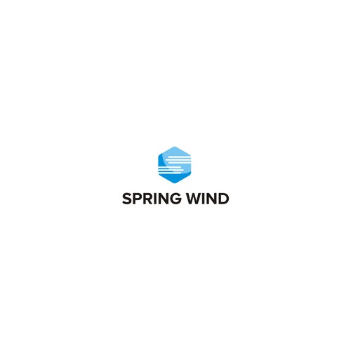 Spring Wind Logo Design by BAY ICE 88